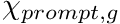 $ \chi_{prompt, g} $