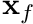 $ \mathbf{x}_f $