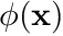 $ \phi(\mathbf{x}) $